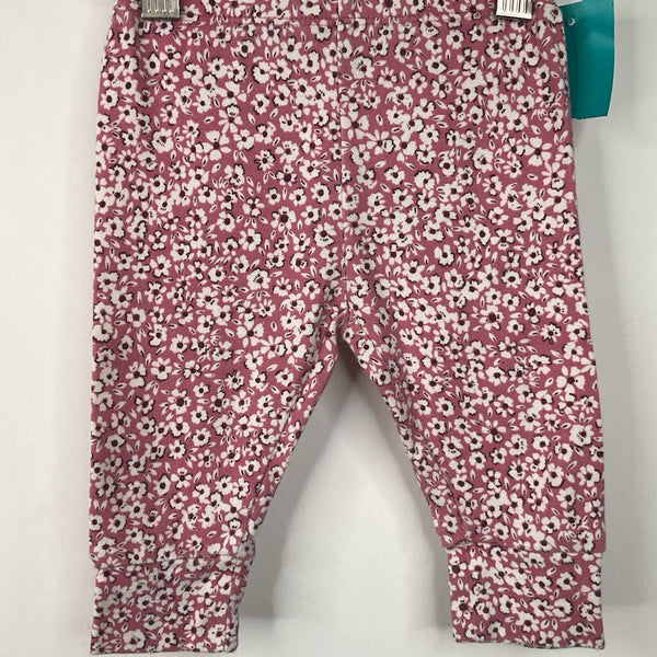 Size 3-6m: Gap Pink Floral Legging Pants