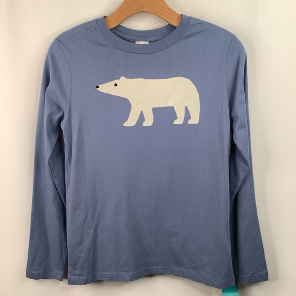Size 10 (140): Hanna Andersson Blue Polar Bear Long Sleeve Shirt