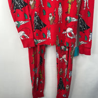 Size 10 (140): Hanna Andersson Red Star Wars Characters 2pc Pjs