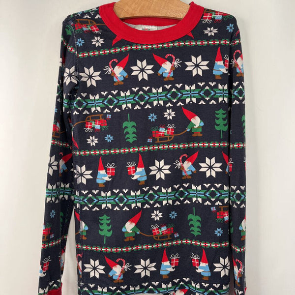 Size 10 (140): Hanna Andersson Black Colorful Gnome 2pc Pjs
