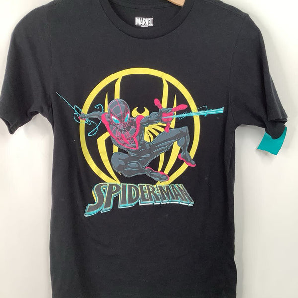 Size 10-12: Marvel Black Spider Man Print T-Shirt