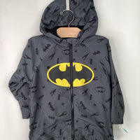 Size 4: Batman Grey Zip-Up Hoodie
