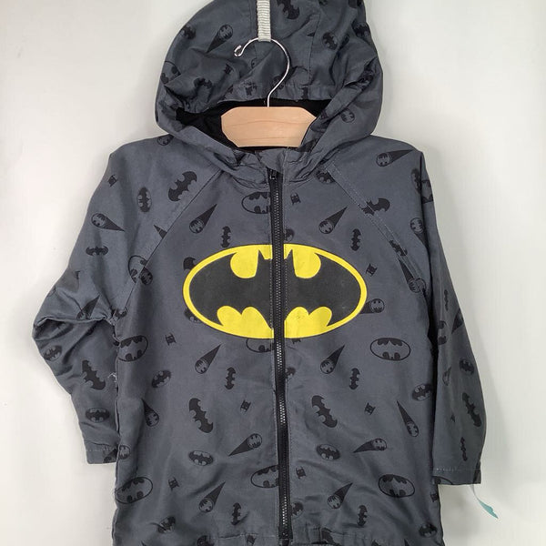 Size 4: Batman Grey Zip-Up Hoodie