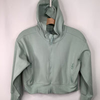 Size 10-12: Old Navy Green Zip-Up Hoodie