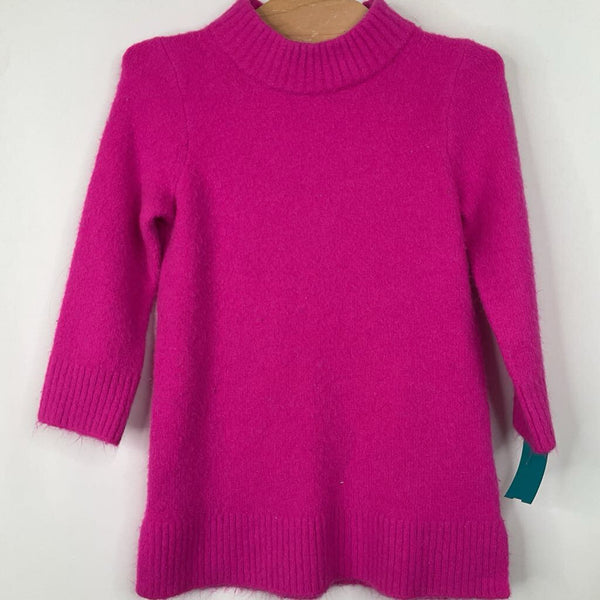 Size 2: Crewcuts Bright Pink Cozy Long Sleeve Dress