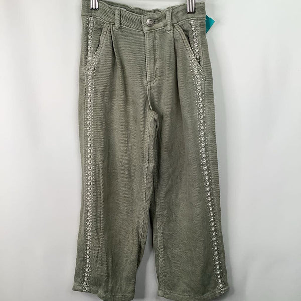 Size 6: Zara Green Beaded Pants