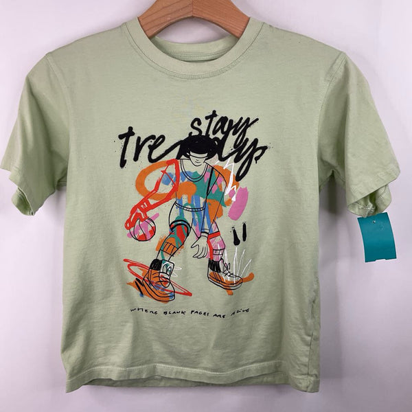 Size 8-9: Zara Green/Colorful Basket Ball Player T-Shirt