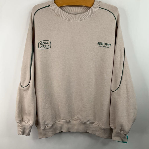 Size 6: Zara Creme/Green "Best Spot" Sweater