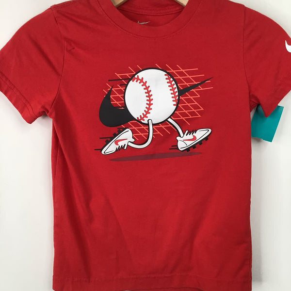 Size 6-7: Nike Red Baseball T-Shirt
