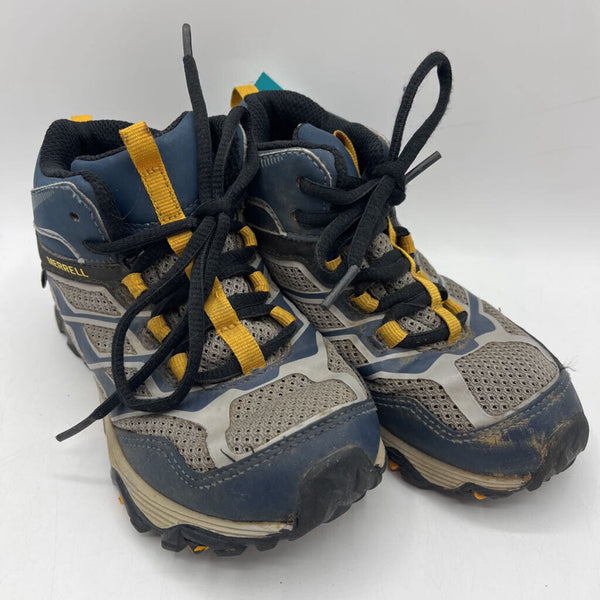 Size 12: Merrell Grey/Blue/Yellow Lace-Up Shoes