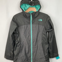 Size 10-12: The North Face Grey/Blue Rain Coat
