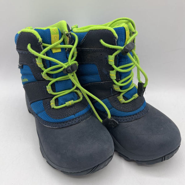 Size 12: Columbia B lue/Grey/Green Toggle Strap Waterproof Omni-Grip Hiking Boots