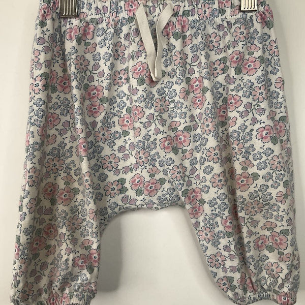 Size 6-12m: Gap White/Pink Floral Pants