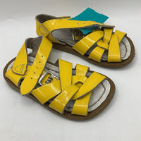 Size 5: Salt Water Yellow Buckle Strap Sandals