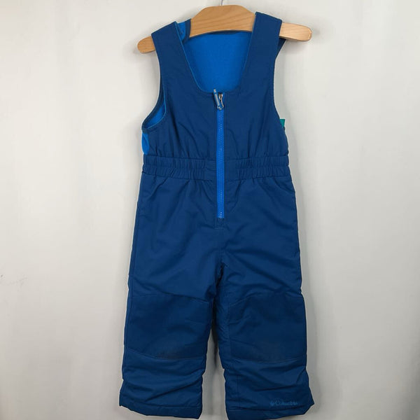 Size 2: Columbia Blue Fleece Upper Snow Suit