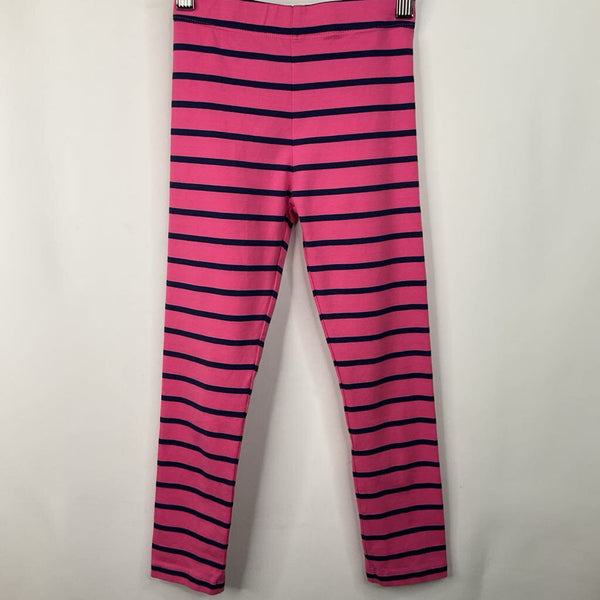 Size 6: Primary Pink/Blue Striped Leggings