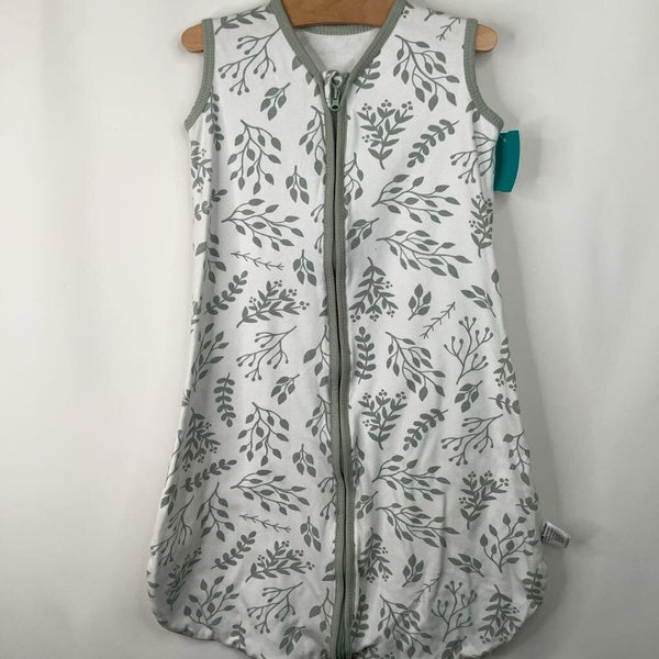 Size M: Yoofess White/Green Leaves Sleepsack