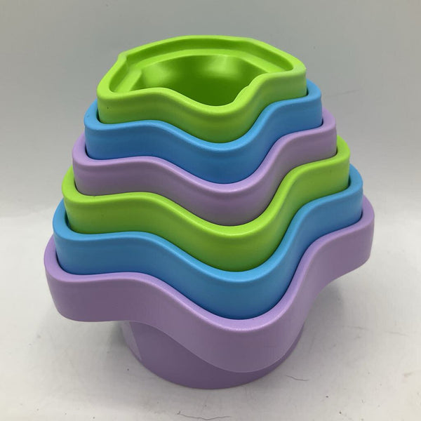 Green Toys Colorful 6pc Star Stacking Cups
