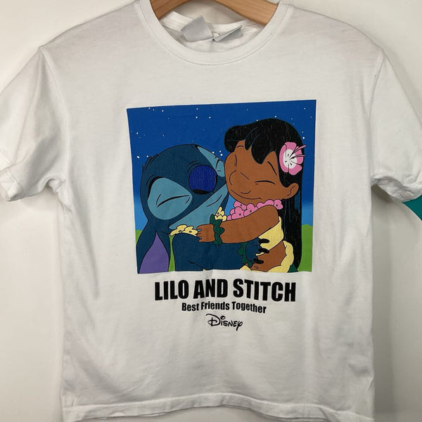 Size 9-10: Zara White Lilo & Stitch T-Shirt