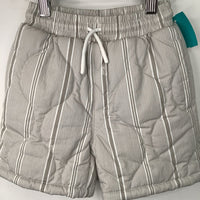 Size 3: Kith White/Brown Striped Puffy Shorts (retails $65+ )