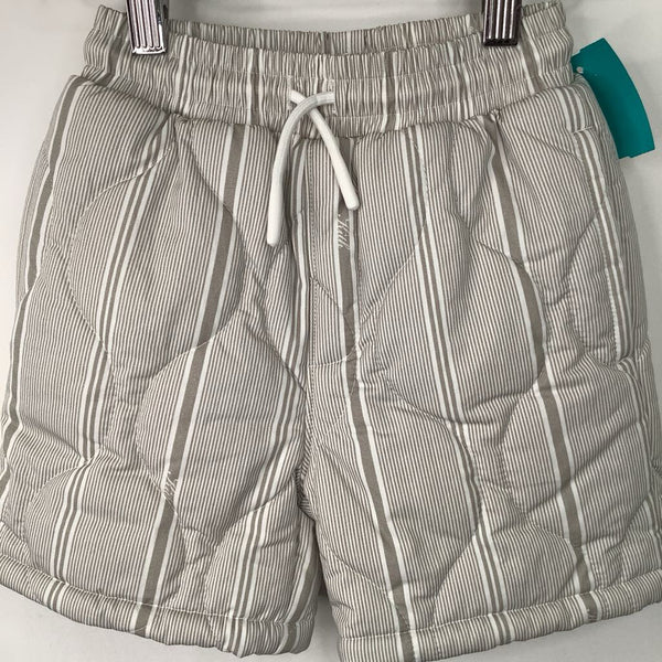 Size 3: Kith White/Brown Striped Puffy Shorts (retails $65+ )