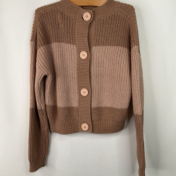 Size 3-4: Earthe Brown Knitted Button-Up Cardigan- NEW W/Tag