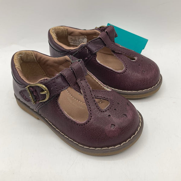 Size 5: Stride Rite Purple Velcro Strap Mary Janes