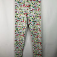 Size 10 (140): Hanna Andersson Red/Green Floral Leggings