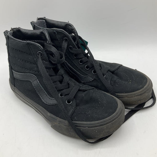 Size 13.5: Vans Black Lace-Up Sneakers