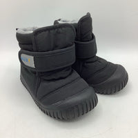 Size 7: Jan & Jul Black Velcro Strap Winter Boots