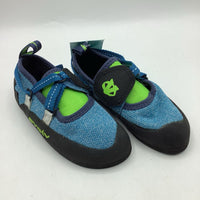 Size 12: Evolve Green/Blue Climbing Shoes