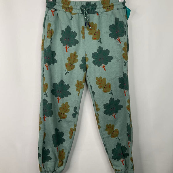 Size 7: Mini Boden Green Leaves Sweatshirt