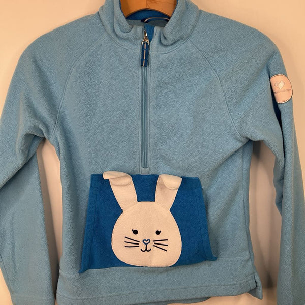 Size 8: Obermeyer Light Blue Bunny Zip-Up Fleece Coat