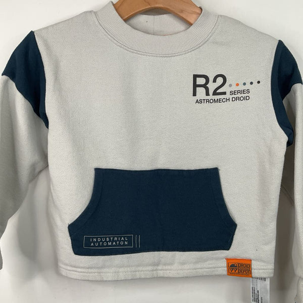 Size 8: Star Wars Creme/Blue "R2" Sweater
