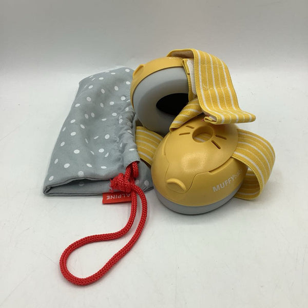 Alpine Muffy Baby Yellow Hearing Protection Headphones w/ Travel Bag