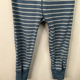 Size 3 (90): Hanna Andersson Blue/White Striped 1pc PJs