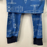 Size 18-24m (80): Hanna Andersson Blue Car Print 2pc PJs