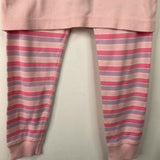 Size 4 (100): Hanna Andersson Pink/Purple Striped 2pc PJs