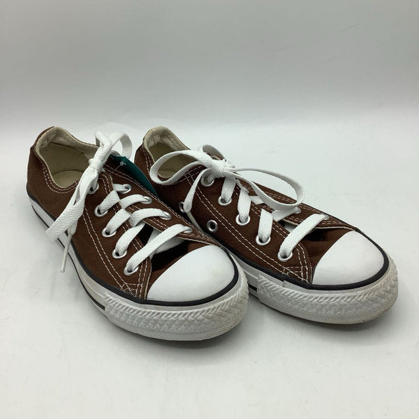 Size 13: Converse Brown/White Lace-Up Sneakers