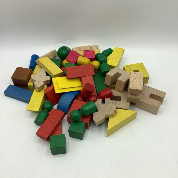 Bag Of Assorted Wooden Blocks