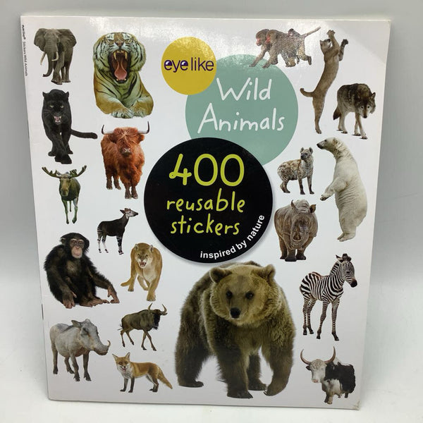 Wild Animals 400pc Sticker Book (paperback)