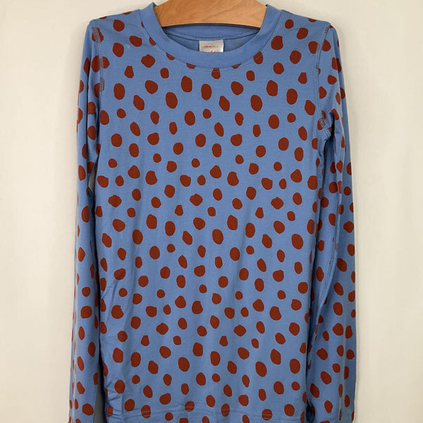 Size 12 (150): Hanna Andersson Blue/Red Spot 2PC PJ's