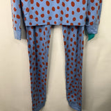 Size 12 (150): Hanna Andersson Blue/Red Spot 2PC PJ's