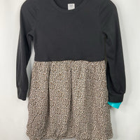Size 8: Gap Black/Brown Leopard Print Long Sleeve Dress