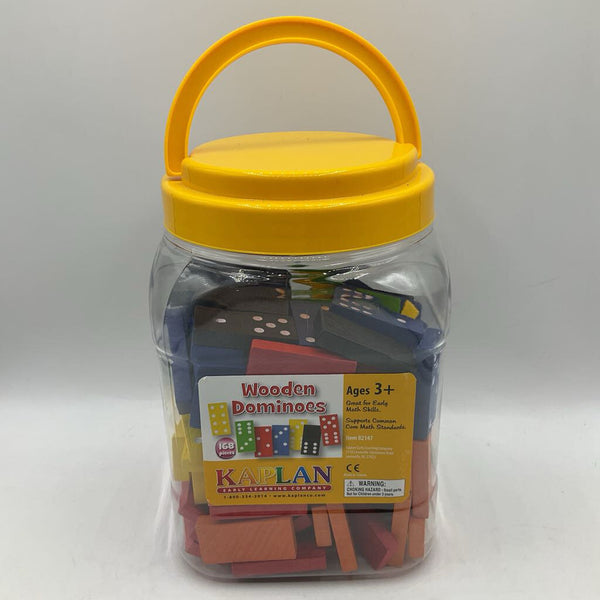 Tub Of Wooden Dominos 168ct