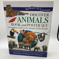 Discover Animals Book & Poster Set (paperback)