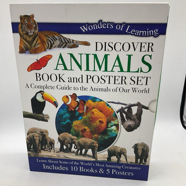 Discover Animals Book & Poster Set (paperback)