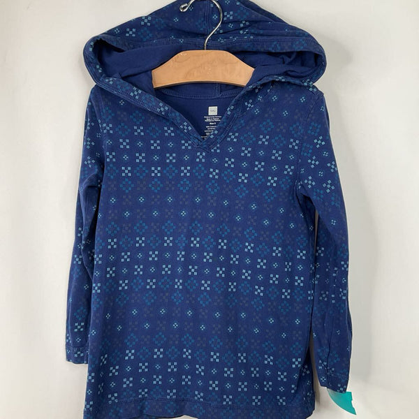 Size 6: Tea Blue Pixels Hoodie