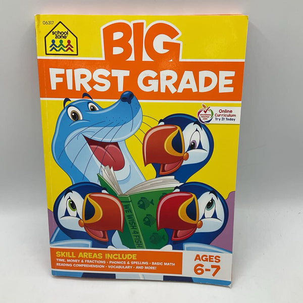 School Zone Big First Grade Workbook (paperback)