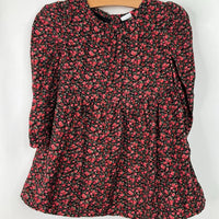 Size 3: Gap Black/Pink Floral Long Sleeve Dress
